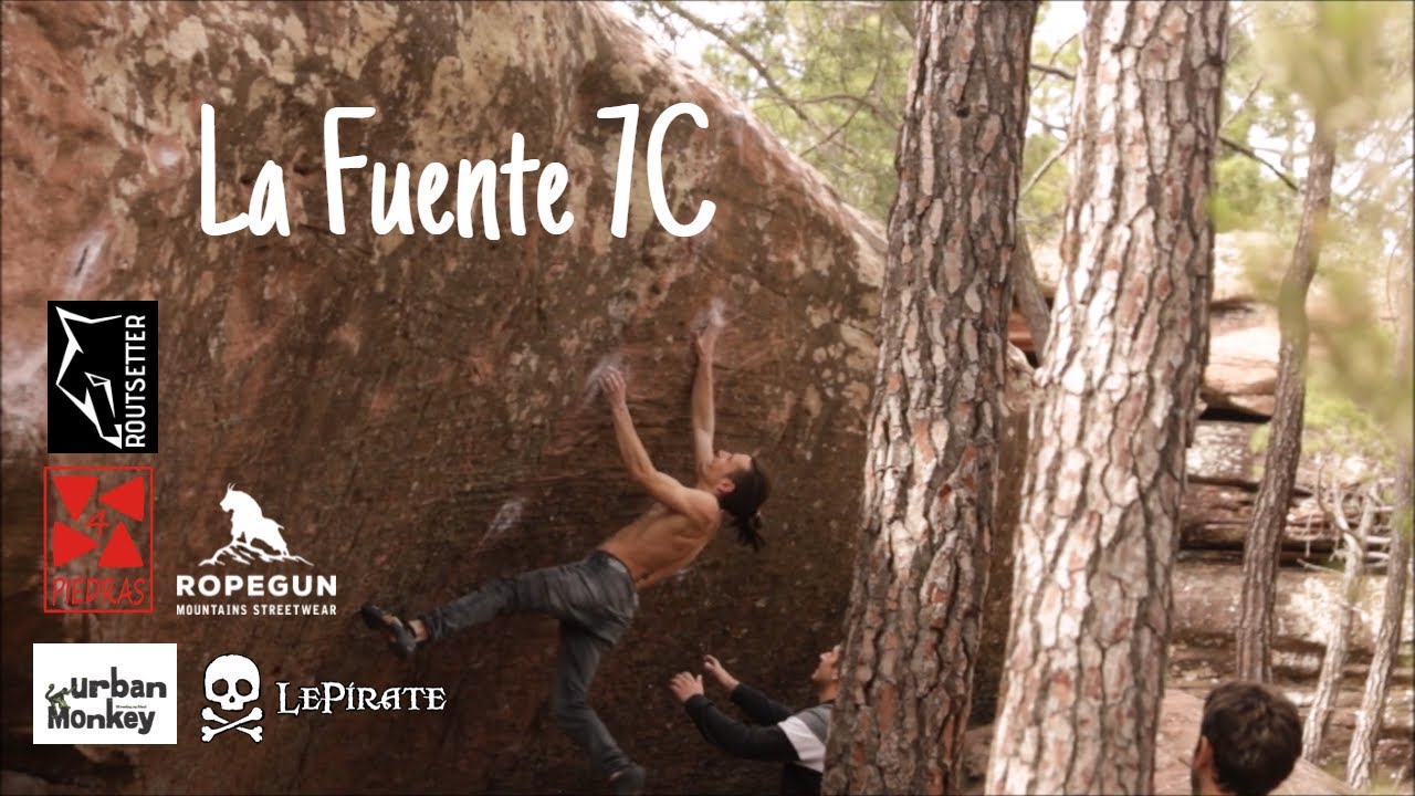 La Fuente 7C | Albarracín Boulder | Sector la Fuente