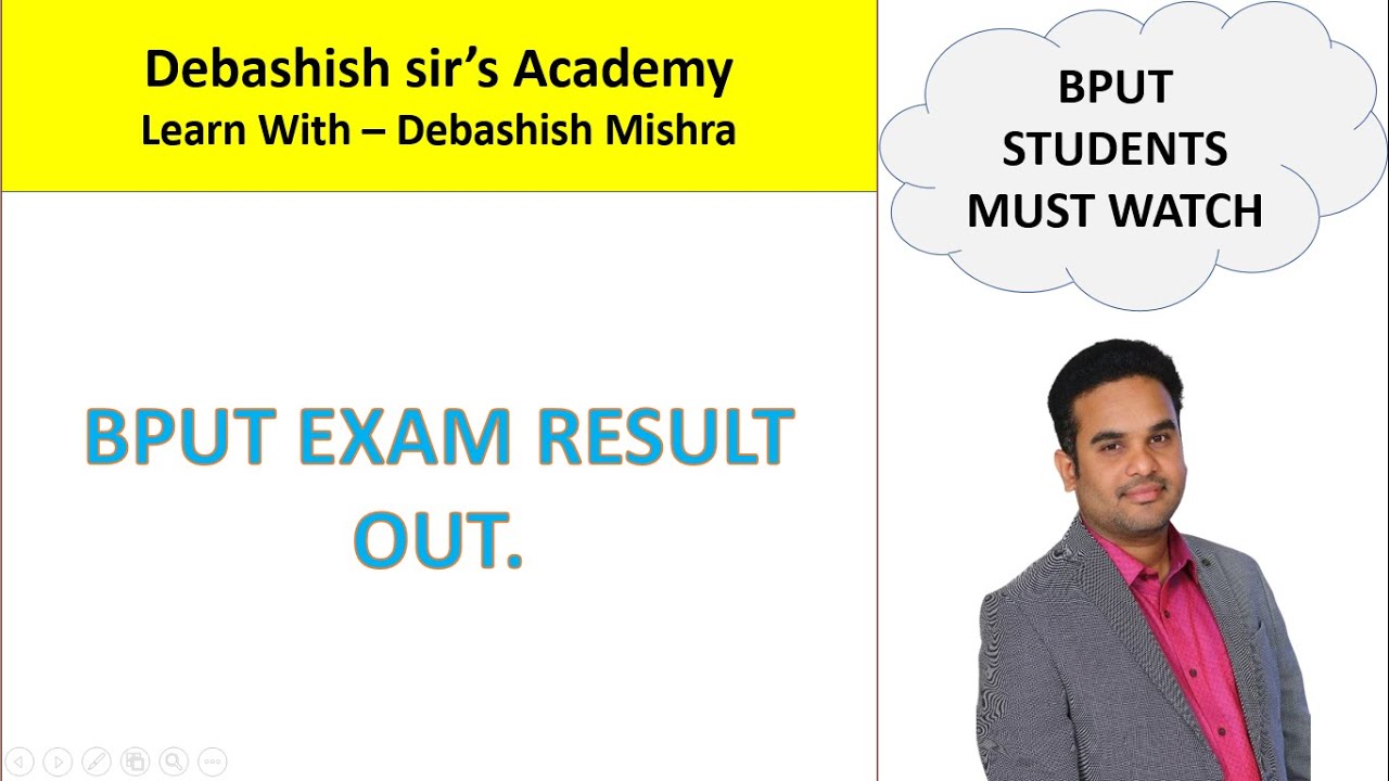 BPUT EXAM RESULT OUT.