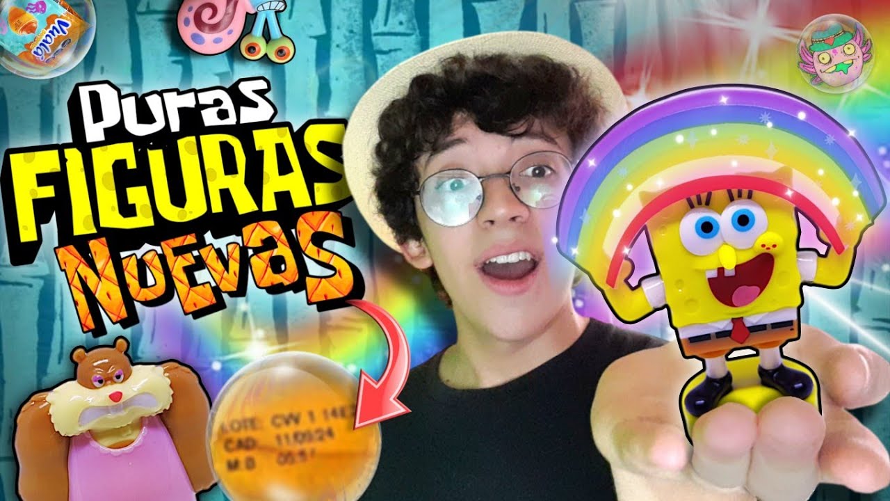 🥐¡POR FIN salió mi FIGURA FAVORITA! abrí LOTES NUEVOS de Vualá Sorpresa Bob Esponja 2024🧽