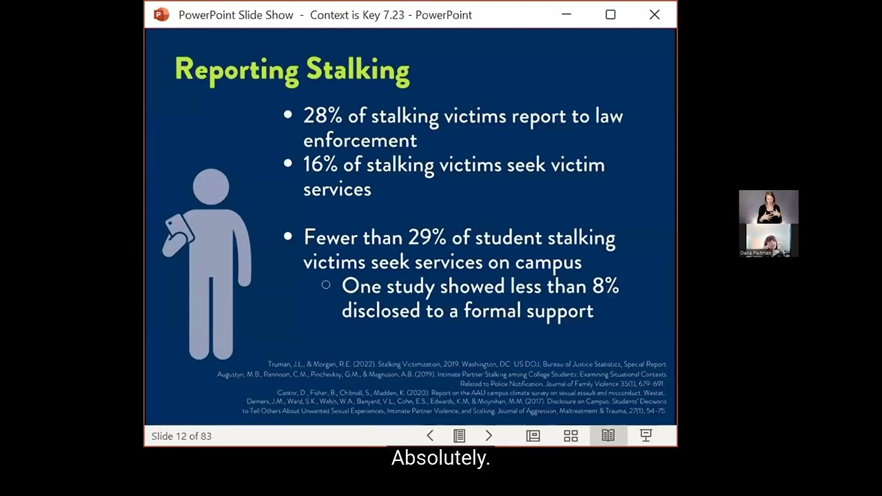 Context is Key: Recognizing and Responding to Stalking (07/2023)