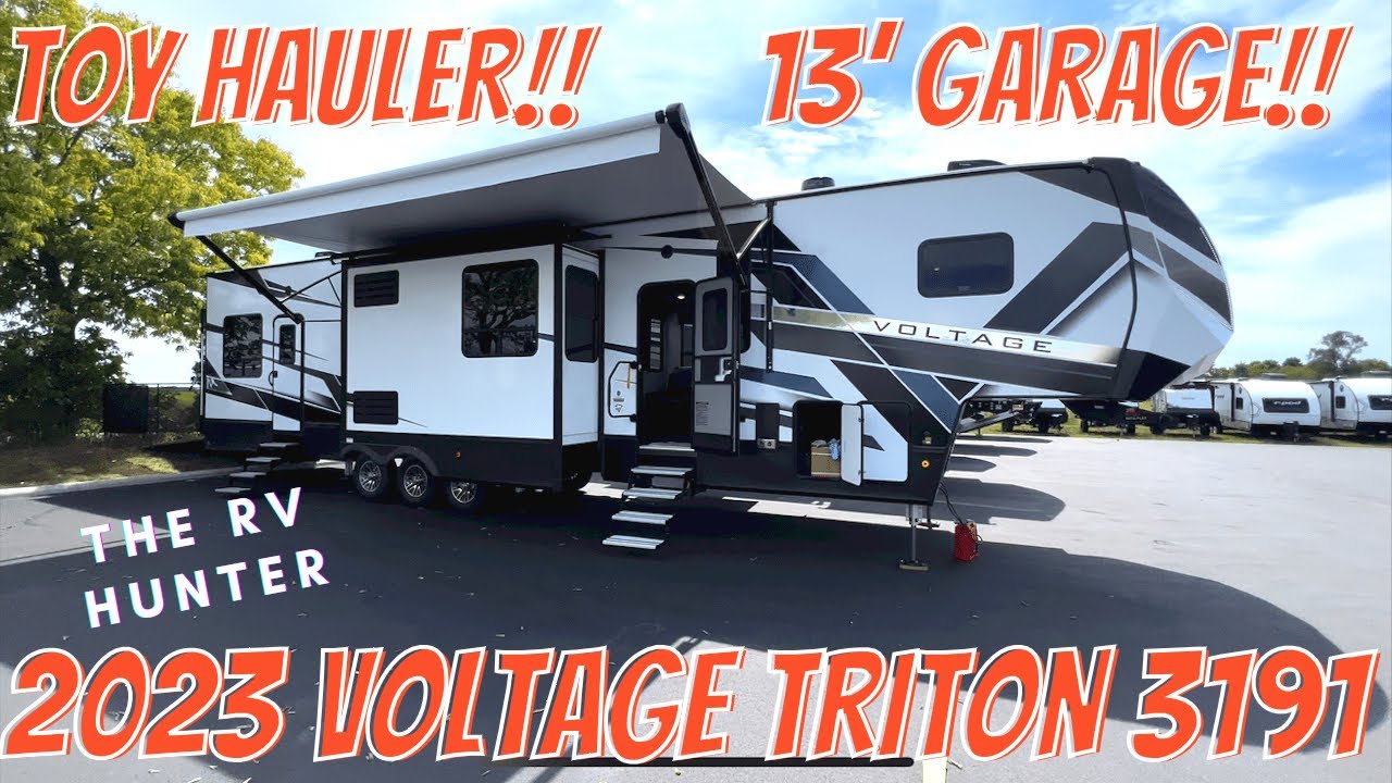 2023 Voltage Triton 4191 | 2023 Updated Toy Hauler With a 13ft garage