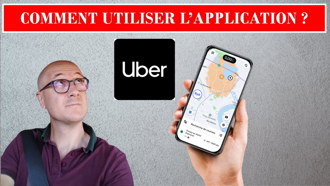 Application UBER , Comment &ccedil;a fonctionne ? VTC D&eacute;butant Bordeaux France