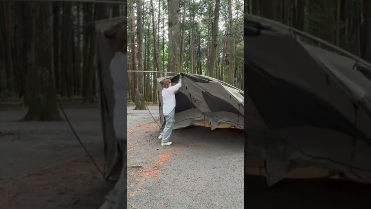 森の中で新幕🏕️