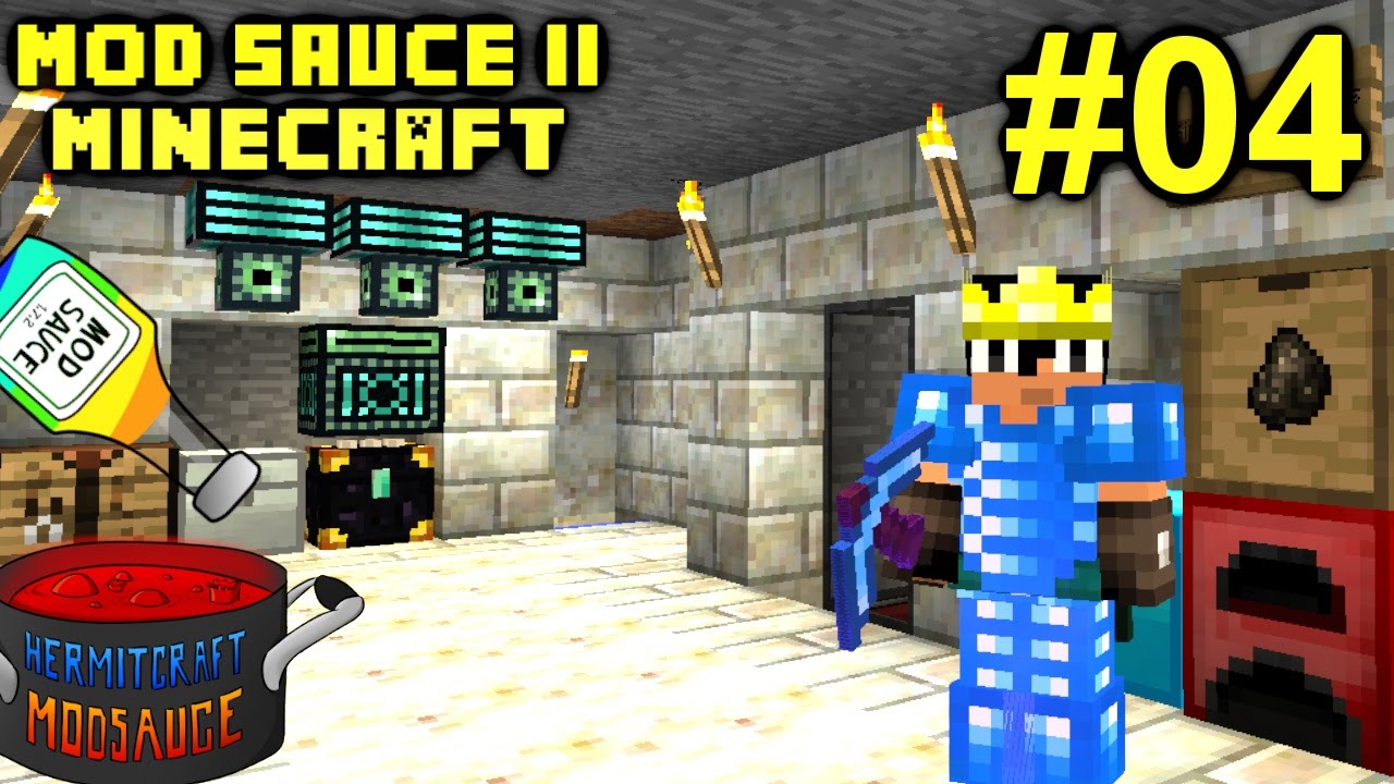 Minecraft Mods - Mod Sauce II Ep. 04 - New Armor & Tech !!! ( HermitCraft Modded )
