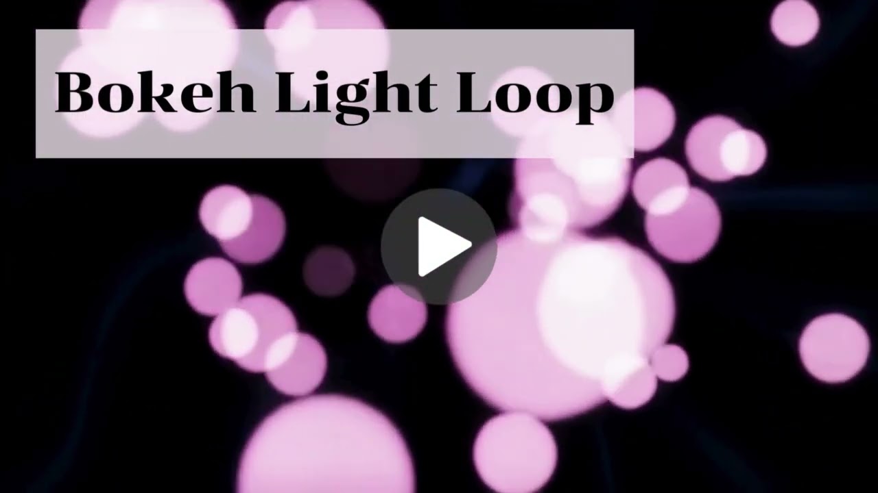Bokeh Light Loop &ndash; Seamless Motion Background
