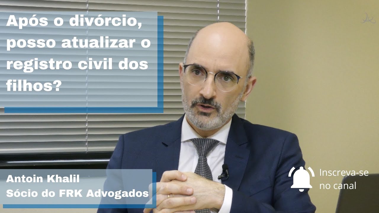 Após o divórcio, posso atualizar o registro civil dos filhos?