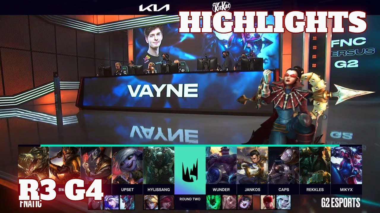 G2 vs FNC - Game 4 Highlights | Round 3 LEC 2021 Summer Playoffs | G2 Esports vs Fnatic G4