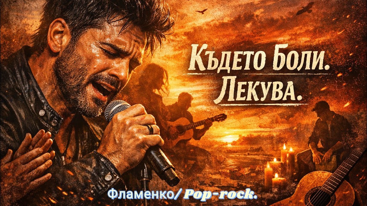 „Където боли. Лекува.“ Фламенко поп-рок балада. 
