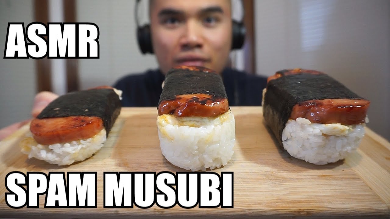 ASMR- SPAM MUSUBI *Relaxing Eating sounds *NO TALKING