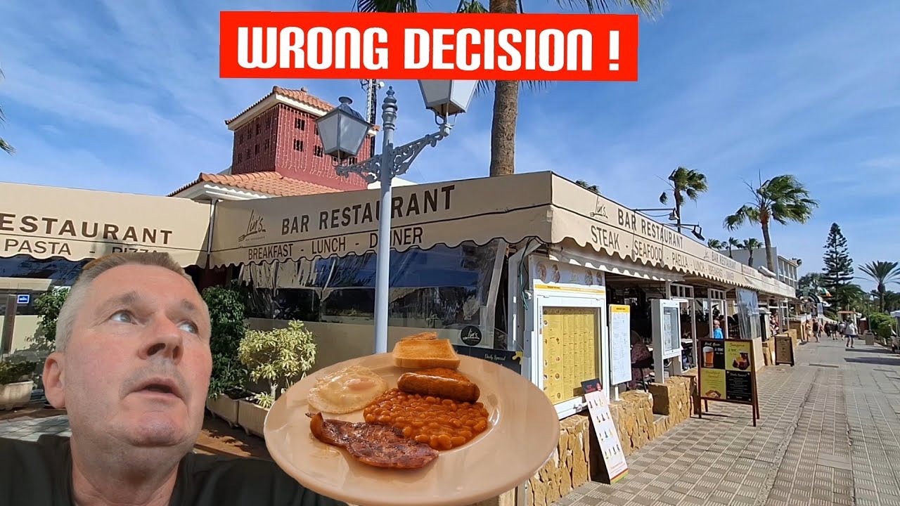 Breakfast in Caleta and I made the WRONG DECISION !