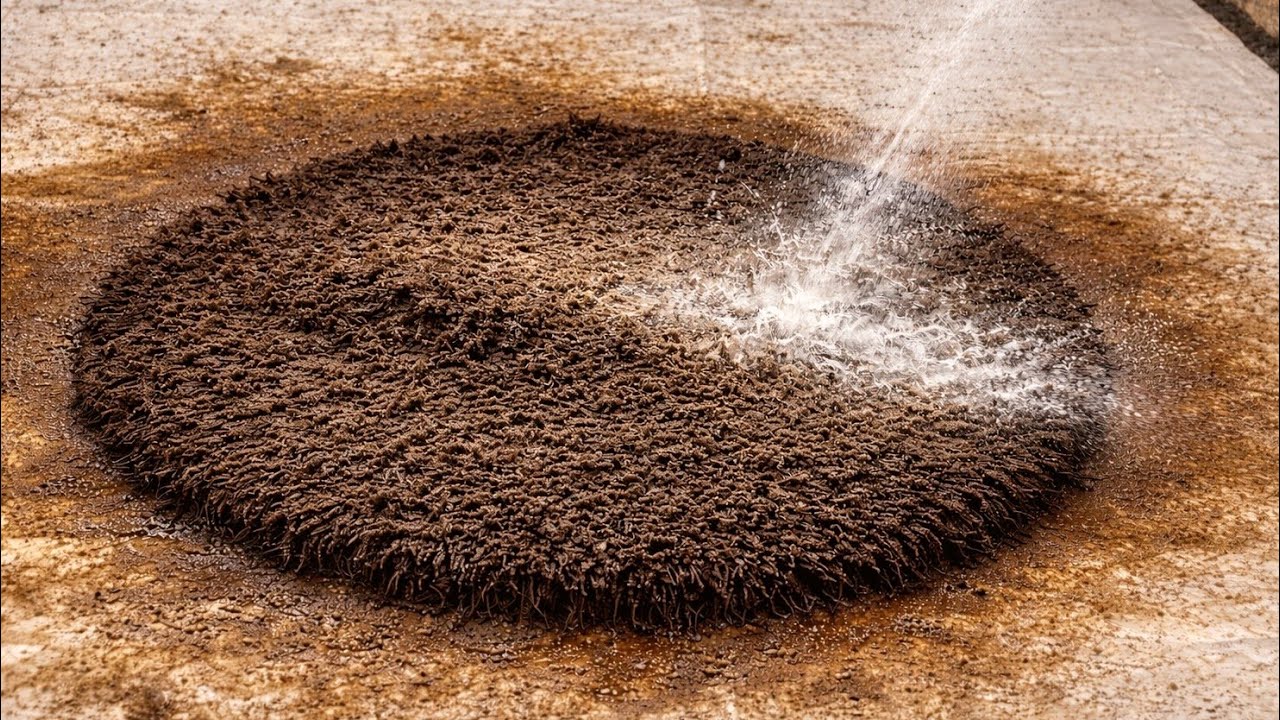 Extremely Dirty Rug Cleaning ASMR | Satisfying Shaggy Transformation