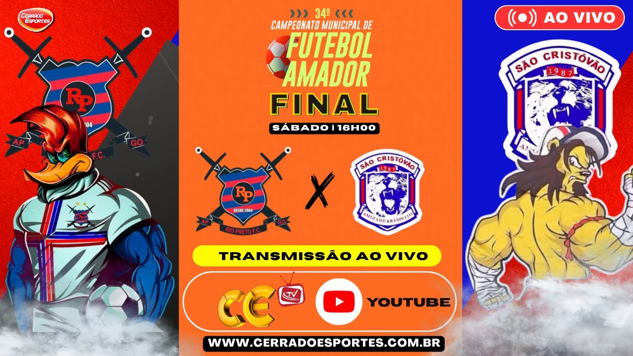 [ AO VIVO ]  FINAL   l  RIO PRETO F.C   X  S&Atilde;O CRISTOV&Atilde;O  F.C   l   FUTEBOL AMADOR.