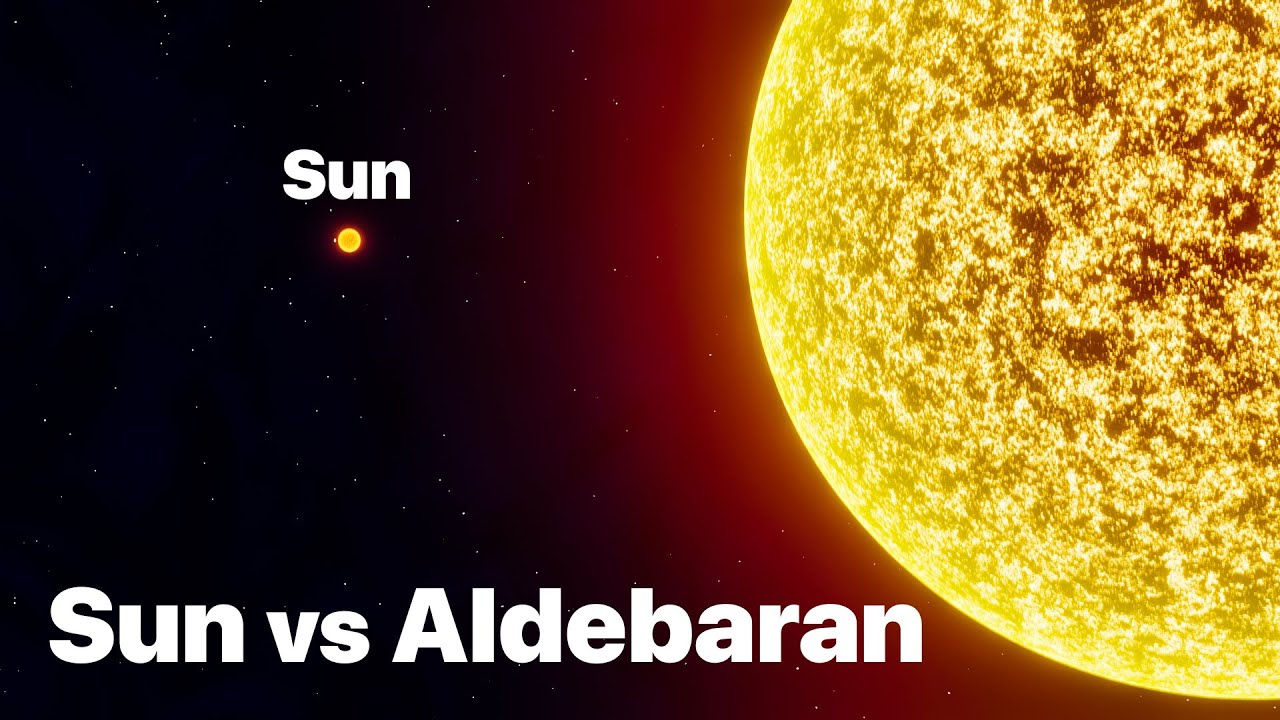 Sun Compared to Aldebaran - One Of The Largest Stars in The Universe (2025)