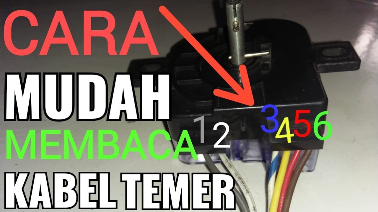 CARA MUDAH MEMBACA KABEL TEMER MESIN CUCI!! 
