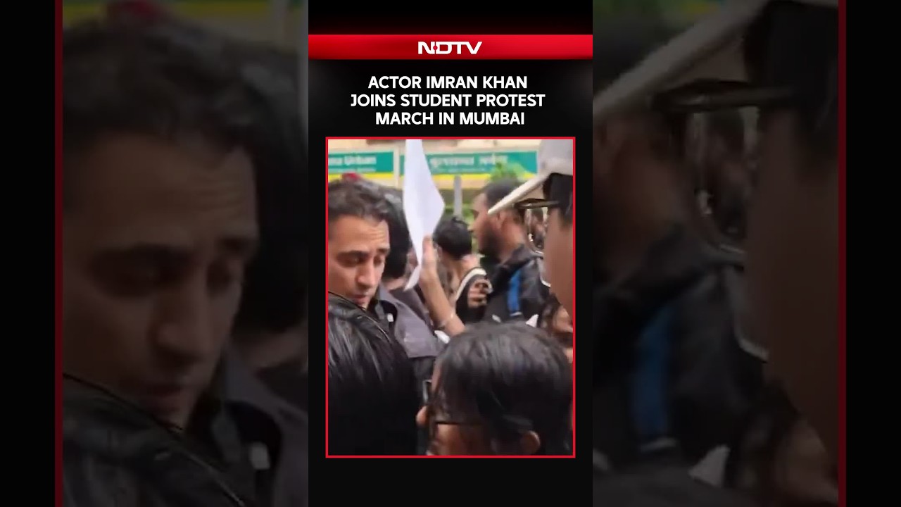 NEET Protest | Imran Khan Joins Anti-NEET Protest in Mumbai, Marches With Students