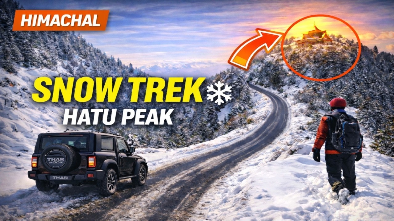 Spiti Valley Winter Road Trip ❄️ | Hatu Peak Trek | EP4