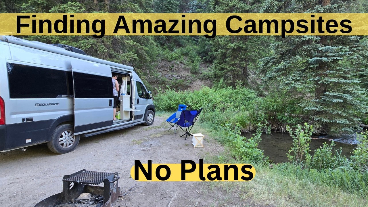 No Schedule Class B Van travels, Great Camping options every night.