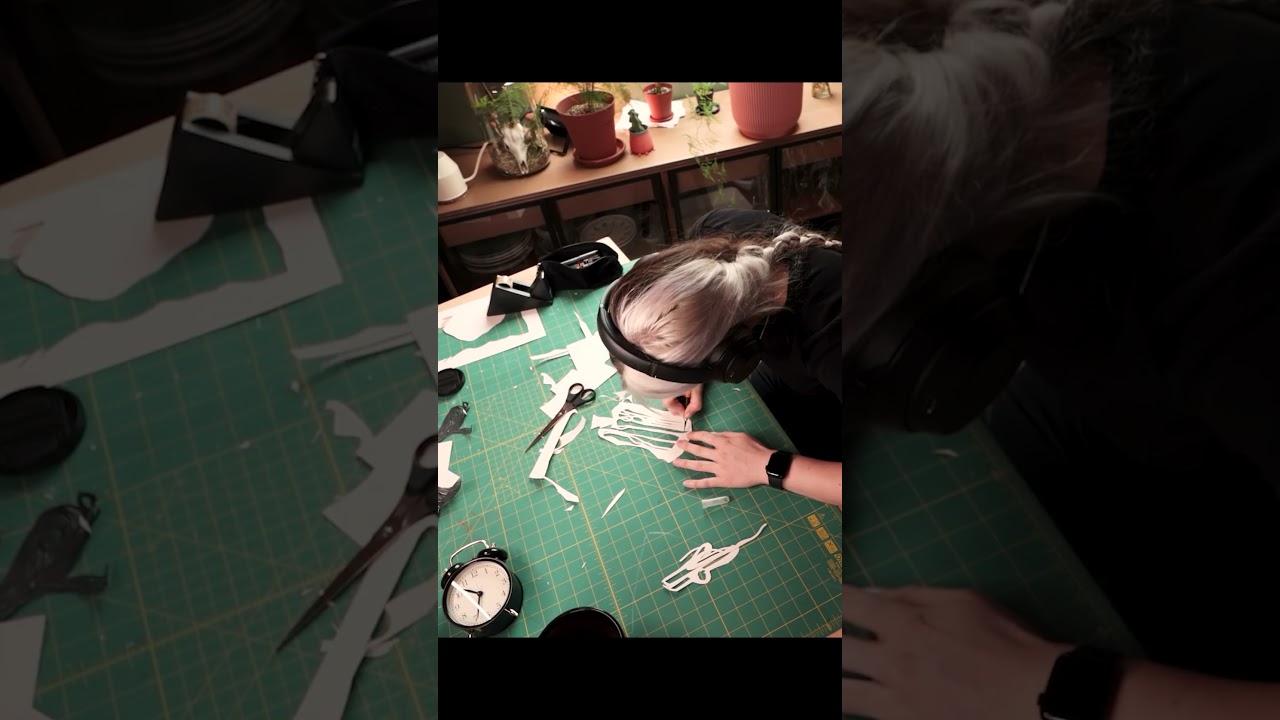 Hab ne leuchtende Schattenbox gebastelt! #shorts  #diy #art #kunst #sarahmaltschwarz