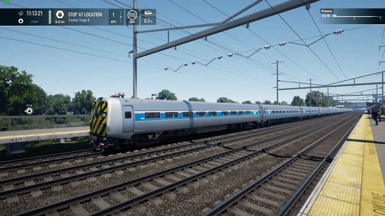 Train Sim World 4® Amtrak Northeast Regional No. 121 Metroliner Car Cab Ride (New York to Trenton)