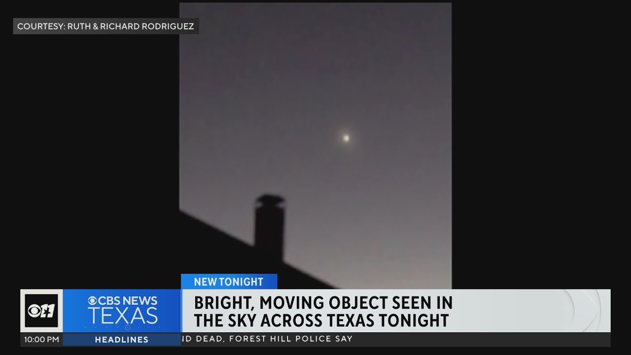 Bright, moving object seen across the Texas sky Friday night