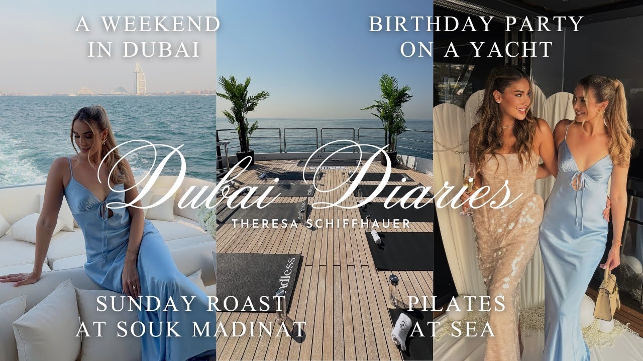 Dubai Weekend Vlog - Pilates at Sea, Birthday on a Yacht & Sunday Roast