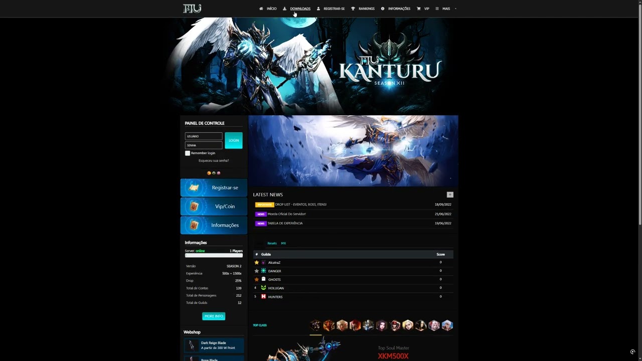 MU ONLINE - Template Custom 011 #Web Morpheus / MK DESIGNER