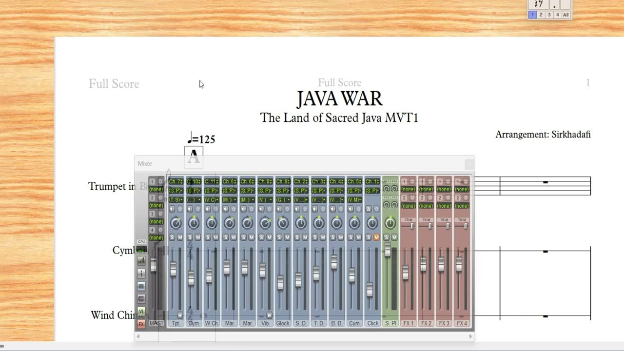 Java War Arrangement
