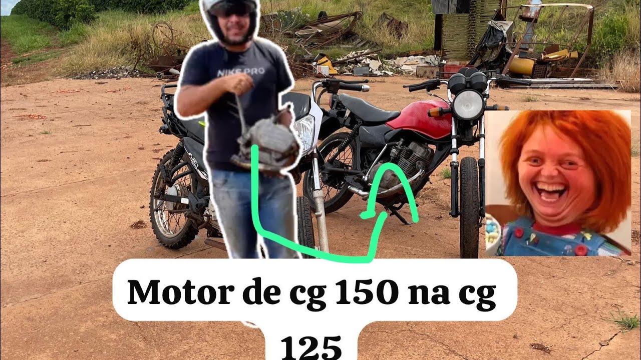 Colocamos um motor 150cc na 125