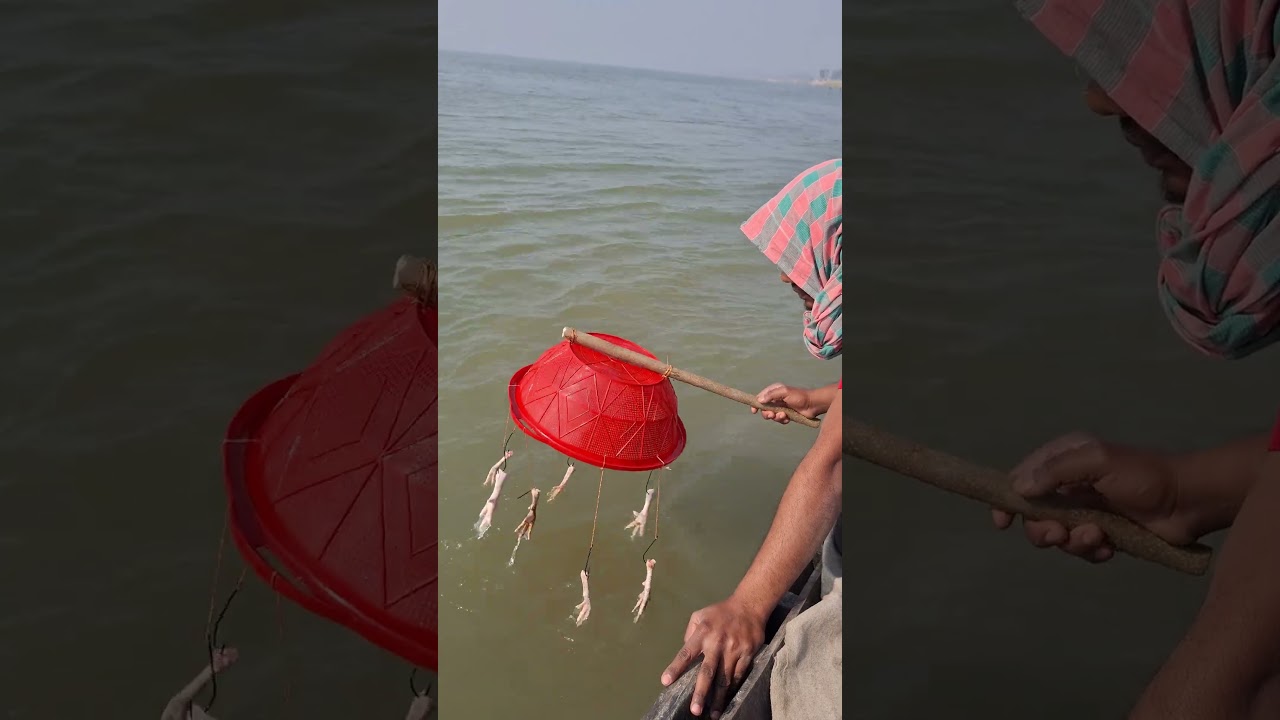 creative fishing idea With chicken leg 