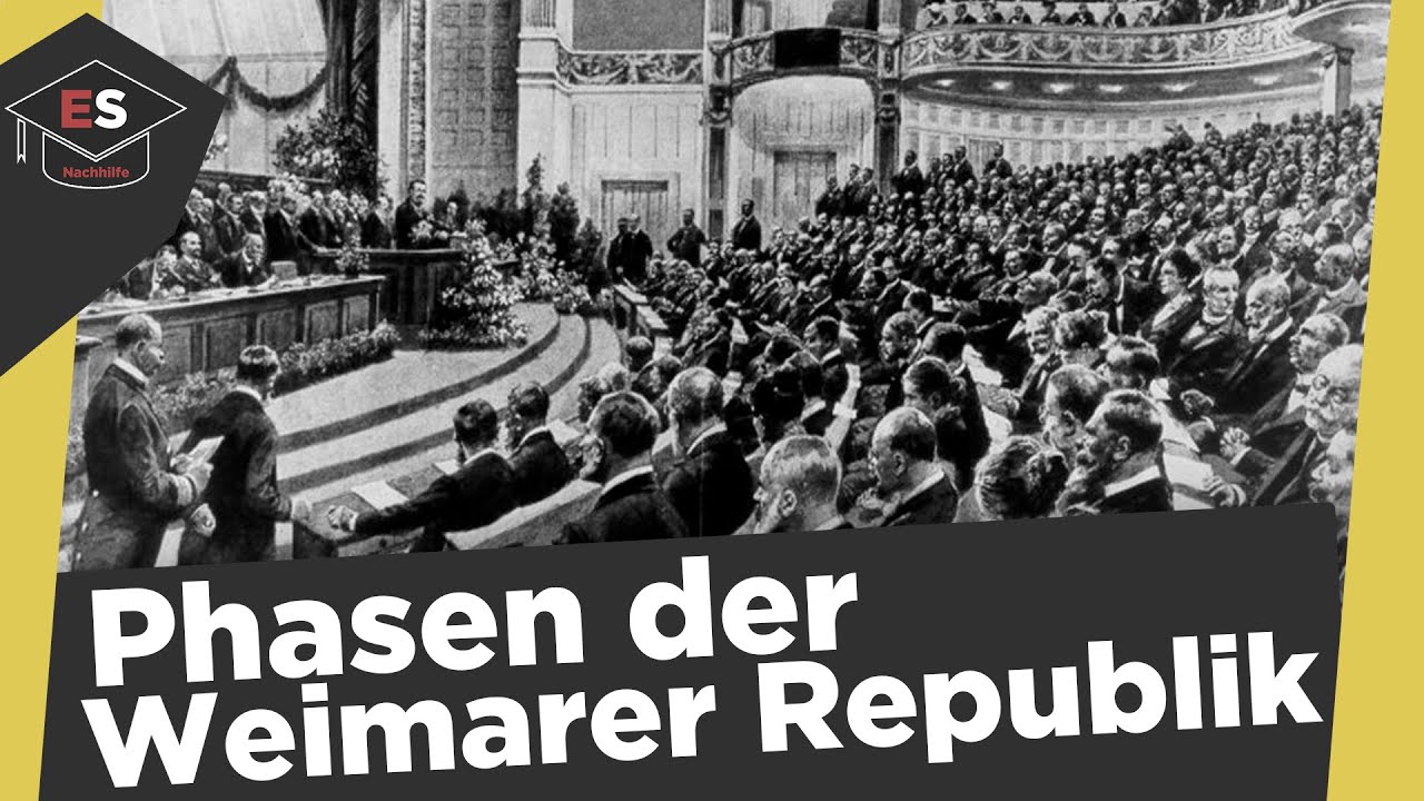 Phasen der Weimarer Republik von 1918-1933 - Weimarer Republik Zusammenfassung einfach erkl&auml;rt!
