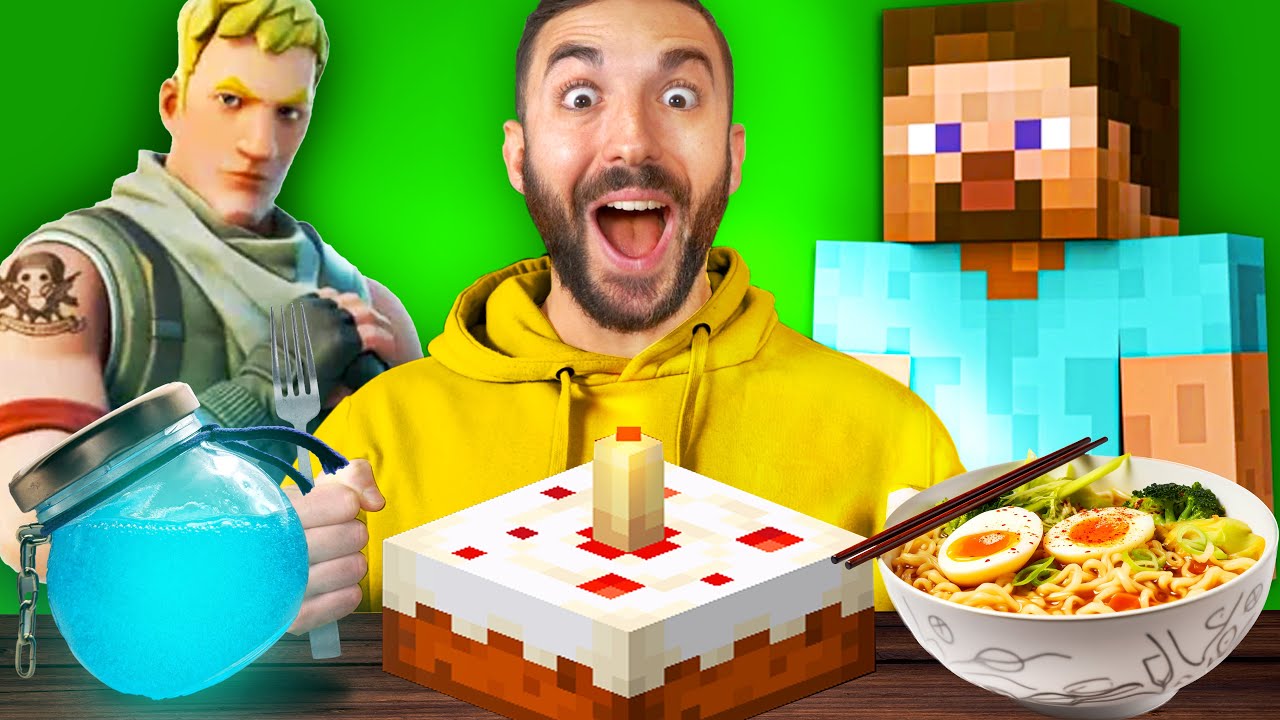 Mangio SOLO CIBO dei VIDEOGIOCHI per 24H !!
