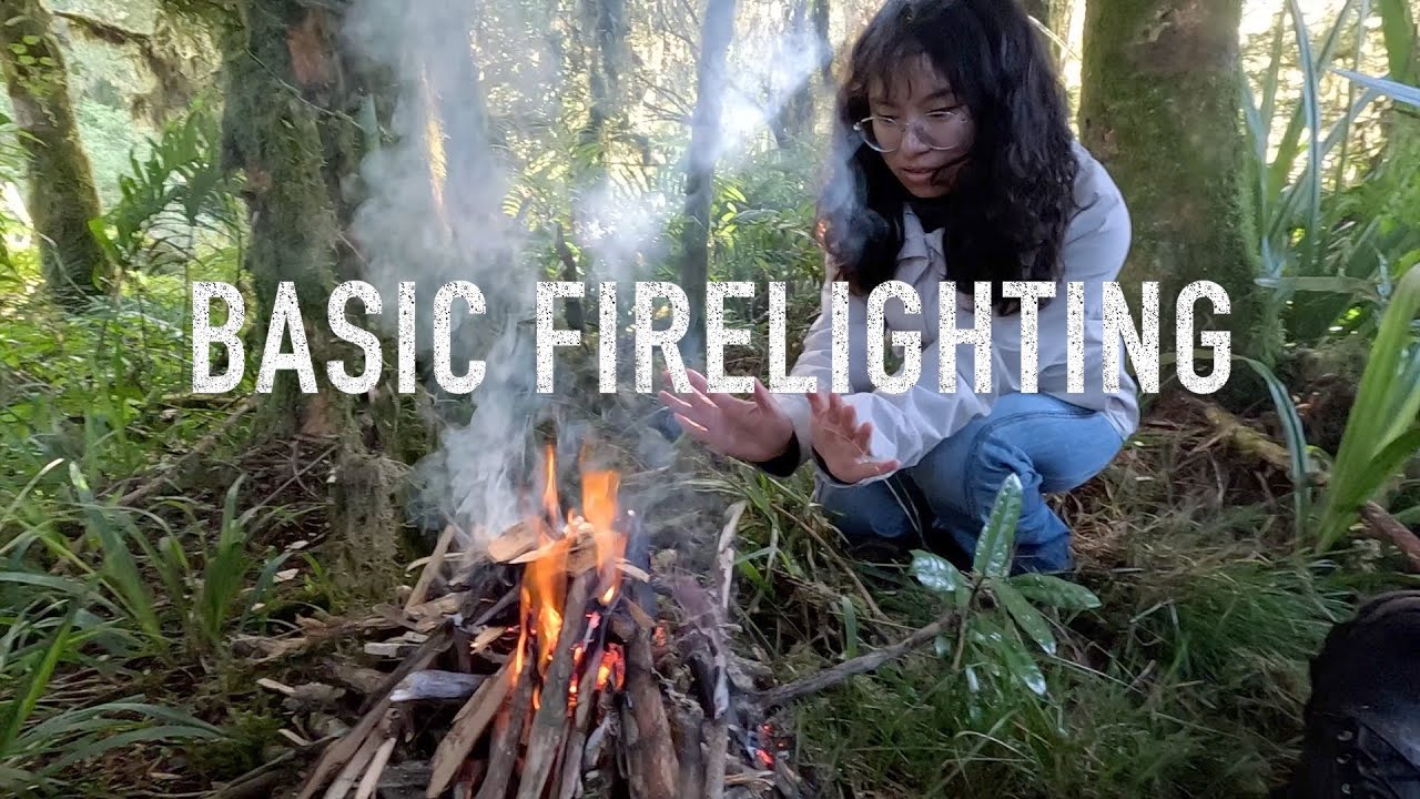 Basic fire lighting in the outdoors, the upside down fire with Josh James hunting nz