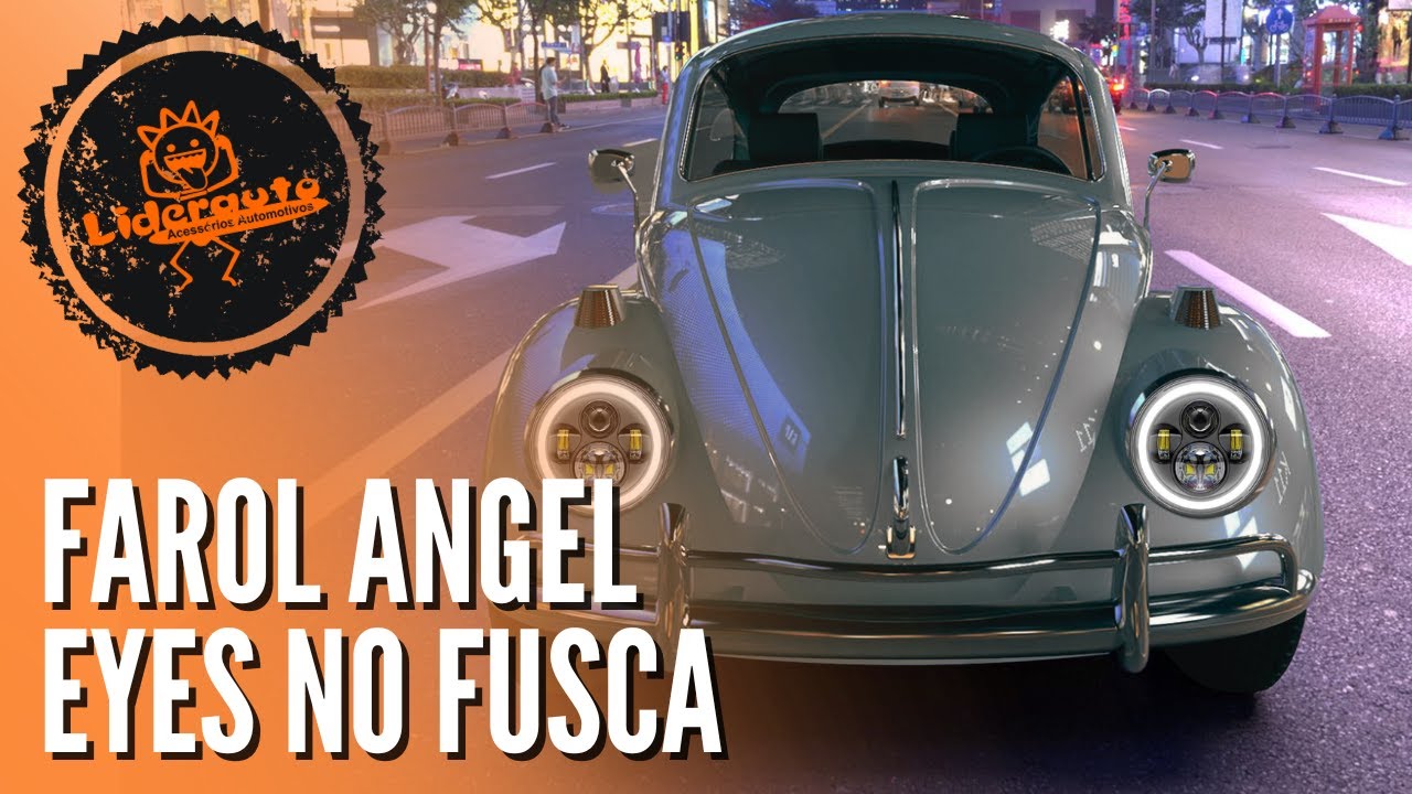 Farol Angel Eyes para o Fusca