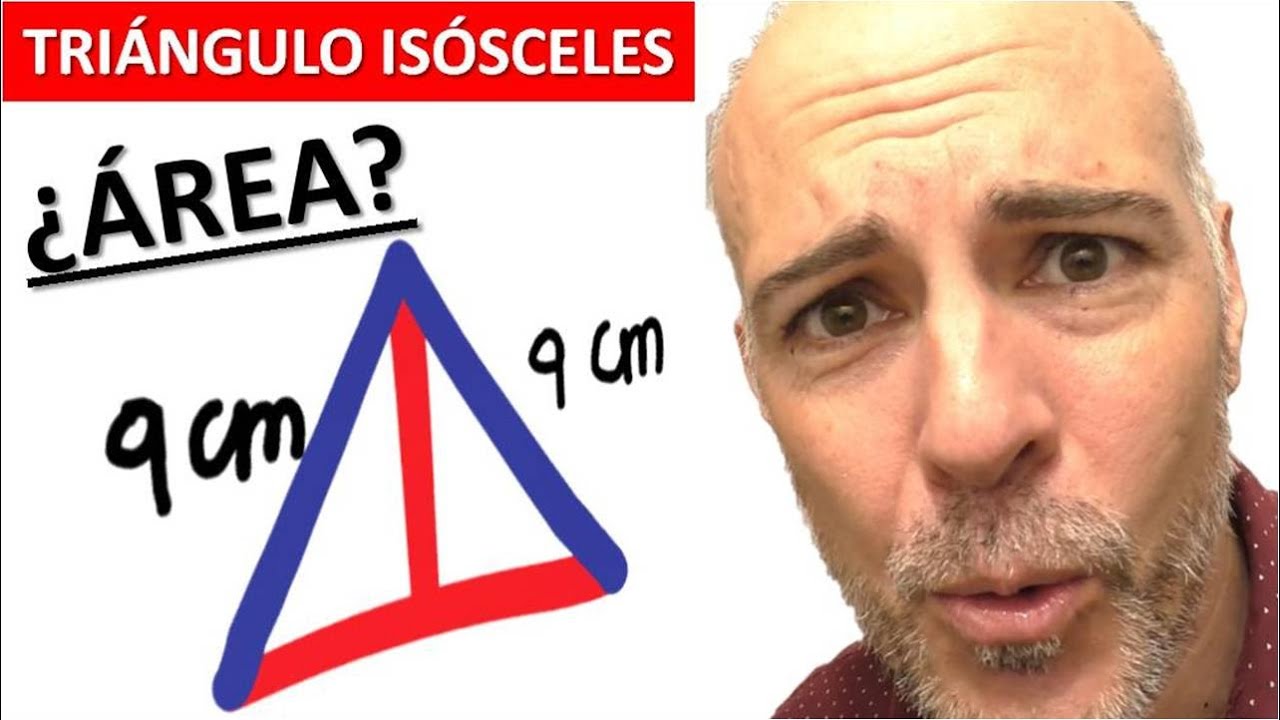 HALLAR EL ÁREA DE UN TRIÁNGULO ISÓSCELES. Conocemos los lados iguales