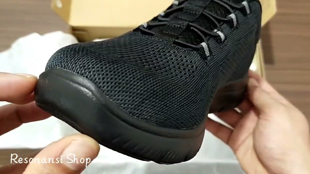 SKECHERS SUMMITS - LOUVIN HITAM | SNEAKERS FOR MAN | UNBOXING