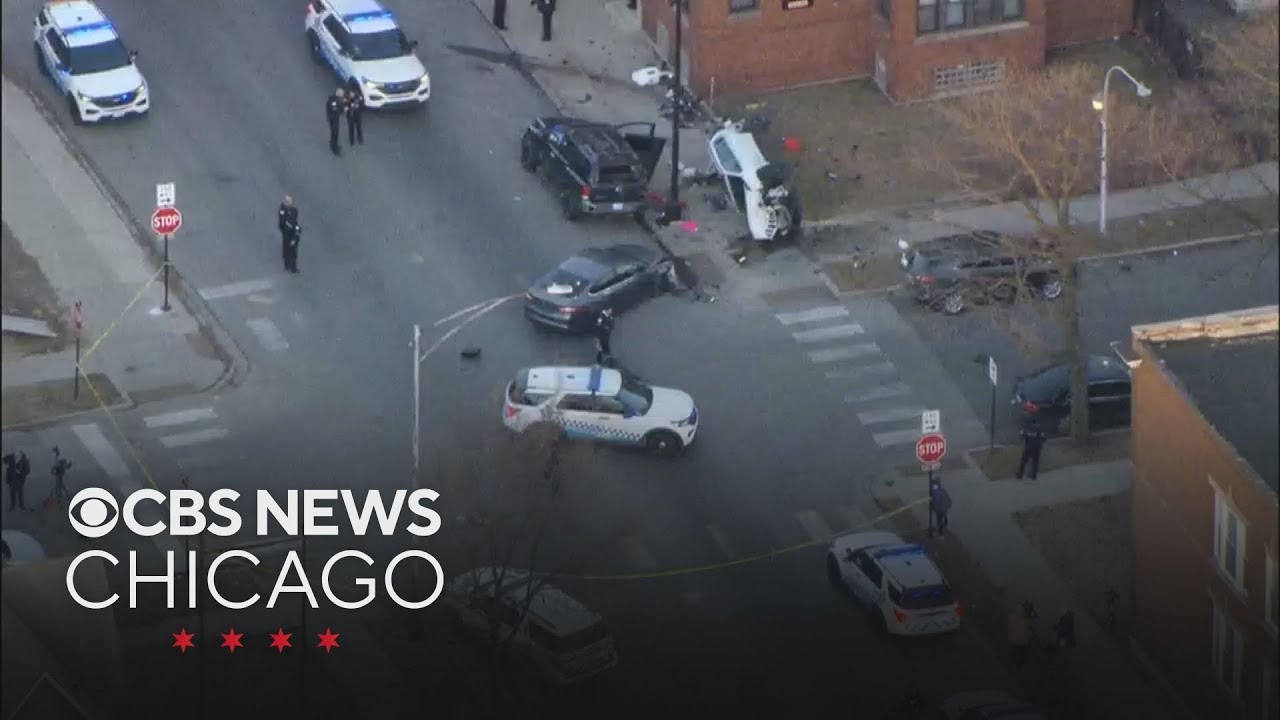 SUV crashes after shots are fired at Chicago police in Englewood