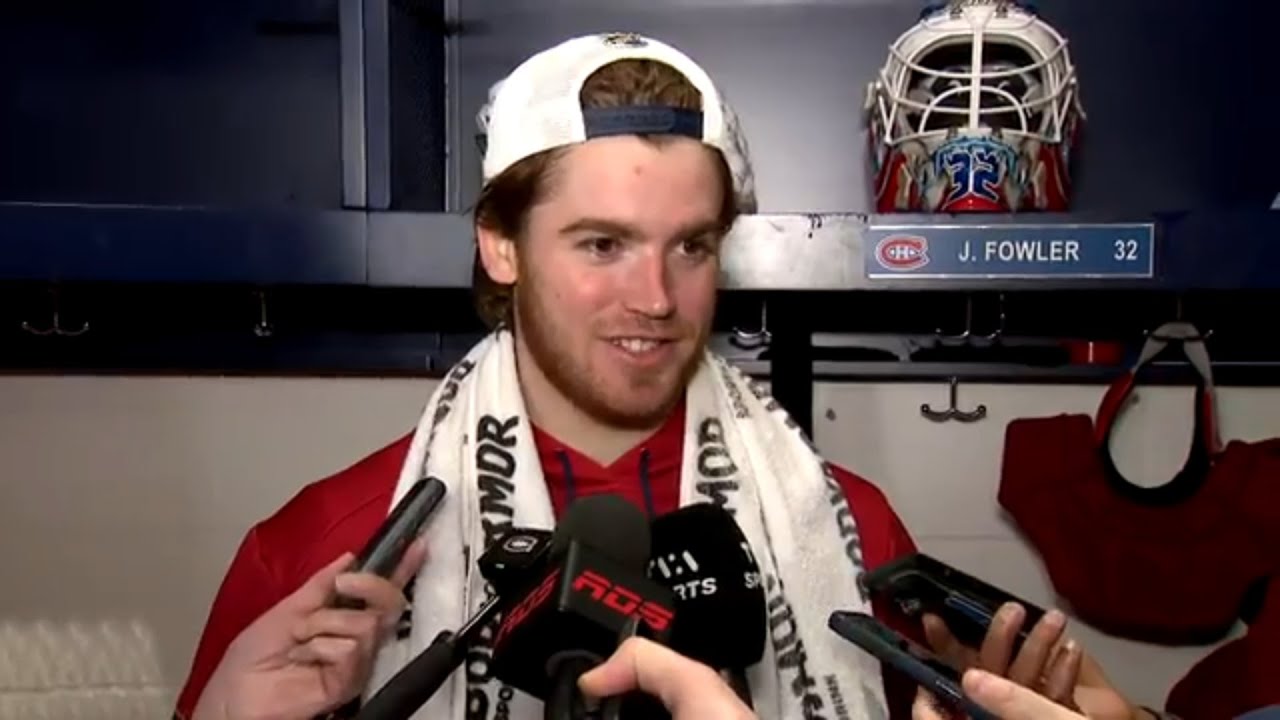 Jacob Fowler n&rsquo;en revient pas de l&rsquo;ambiance du Centre Bell