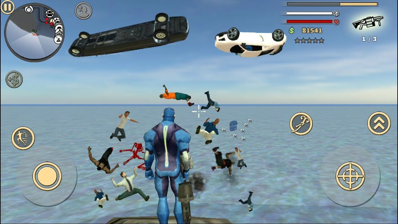 ► Angry Rope hero Throwing Everything Under The Sea - Rope Hero Vice Town By Naxeex LLC(Old Version)