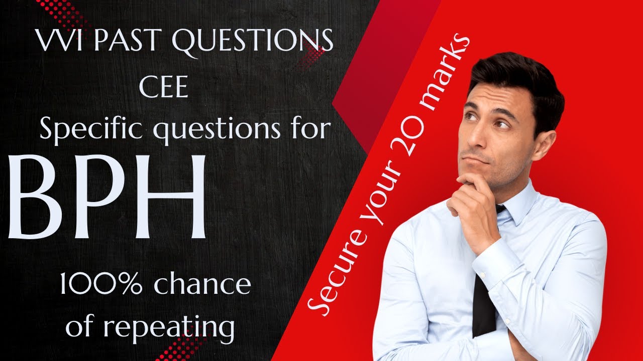 VVI PAST QUESTIONS || CEE || BPH || #cee #mbbs #doctor