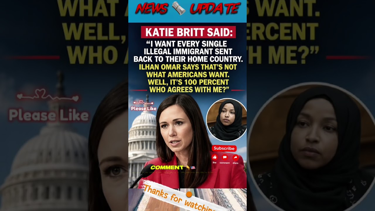 Katie Britt & Ilhan Omar: Immigration Debate Sparks Attention💫#trendingshorts #usa