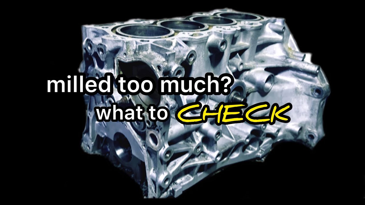 Honda D H B K Series Head and Block Inspection if Milled