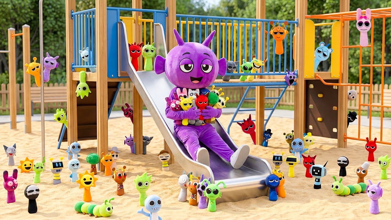Exploring the Playground… Pinki Found Every Sprunki Here! 😱