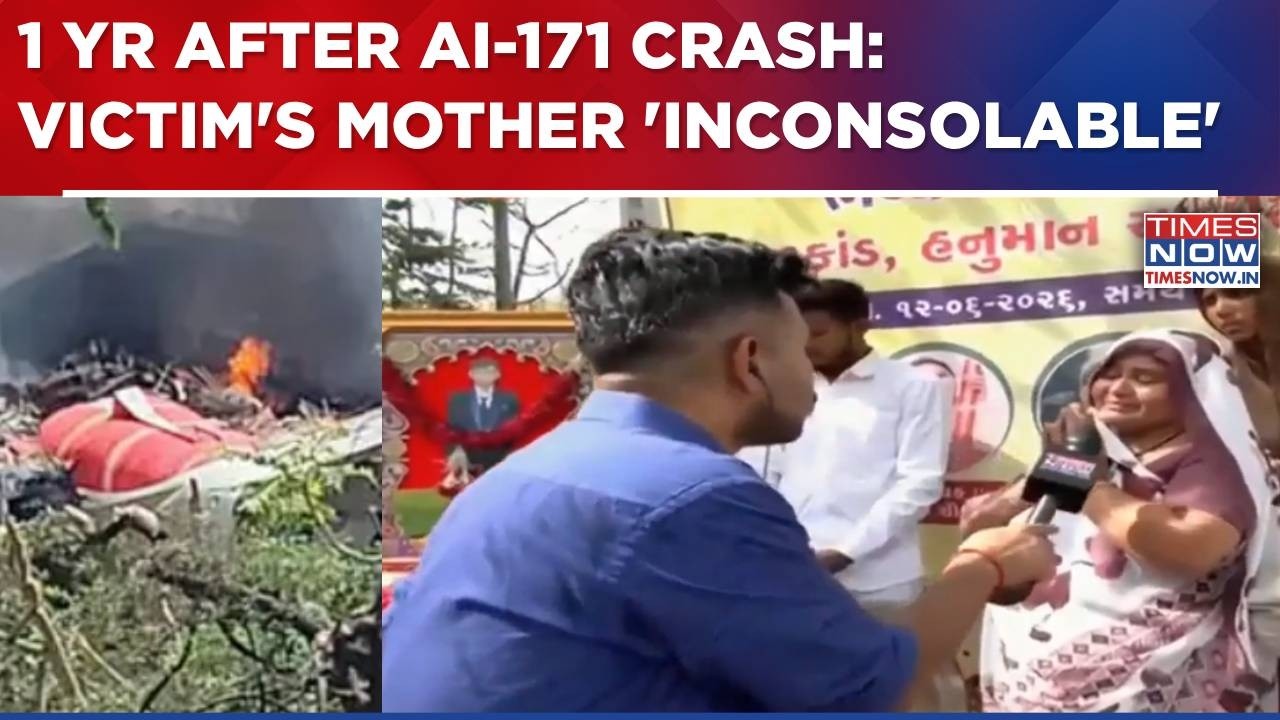 One Year After Air India AI-171 Crash: Emotional Scenes In Ahmedabad, Victim's Mother 'Inconsolable'