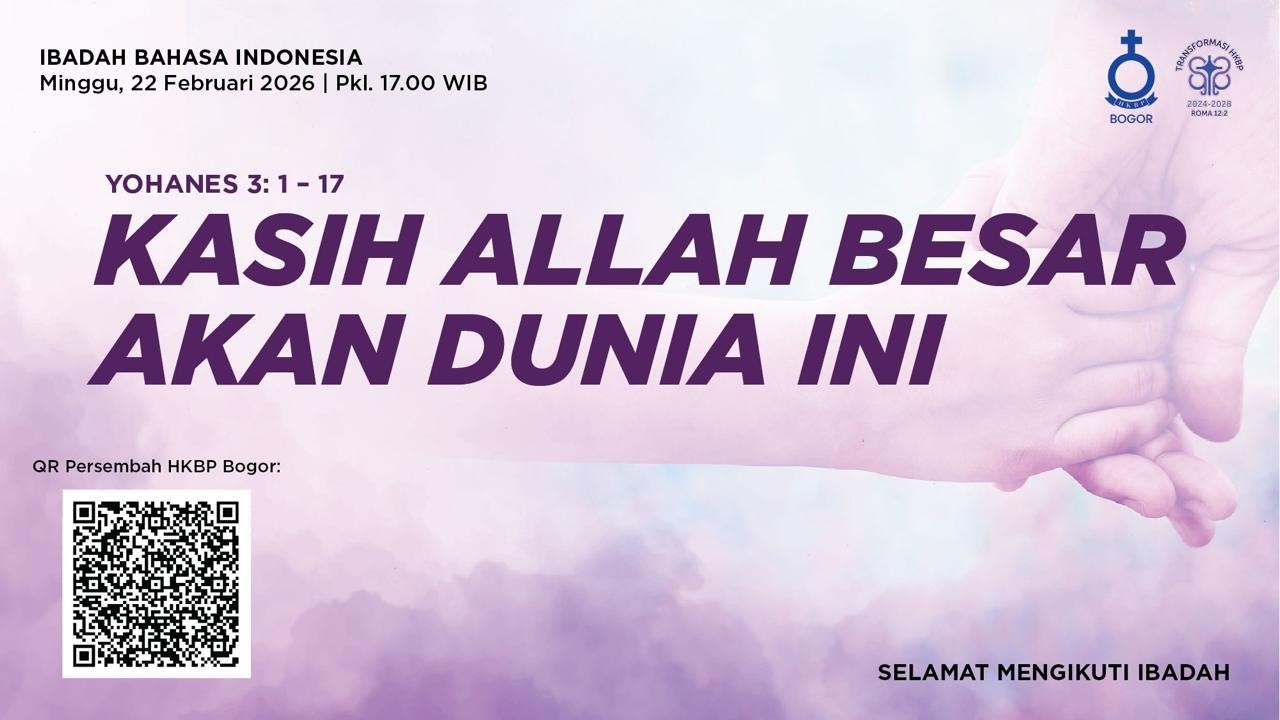 IBADAH MINGGU REMINISCERE | 01 MARET 2026 | HKBP BOGOR RESORT BOGOR