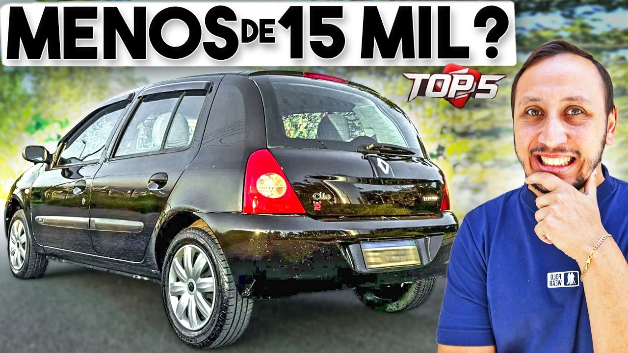 5 CARROS BARATOS que o MERCADO FAZ QUESTÃO DE IGNORAR😱