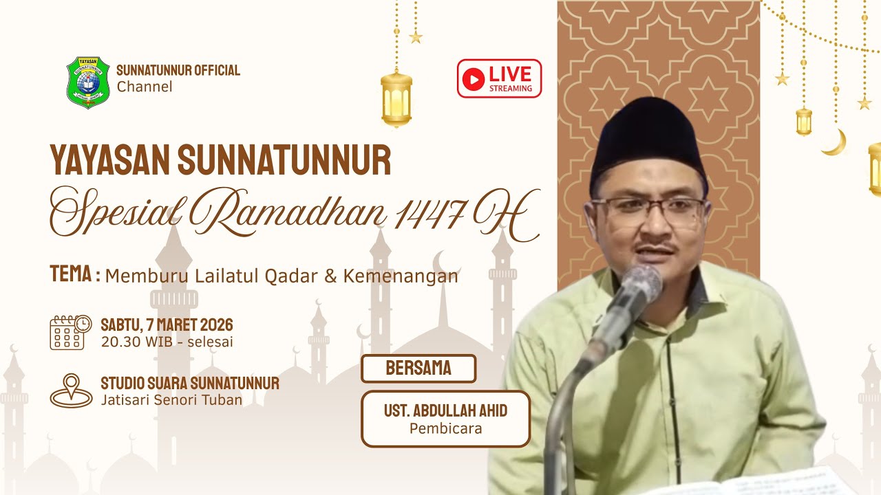Pertemuan Ketujuhbelas Syi'ar Ramadhan Yayasan Sunnatunnur 2026
