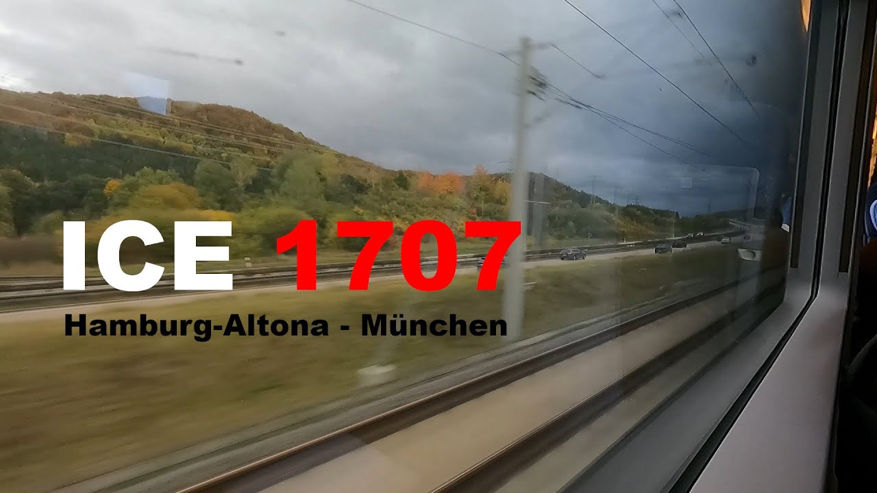 Mit dem ICE T über die VDE 8: ICE 1707 Mitfahrt Hamburg-Altona - München Hbf über Coburg