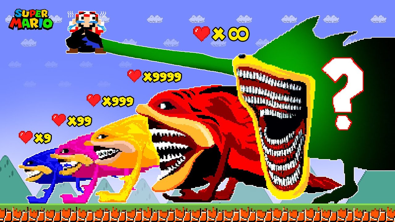 Super Mario Bros. but Shin Sonic has 1,000,000 Hearts From BIRTH to IMMORTAL
