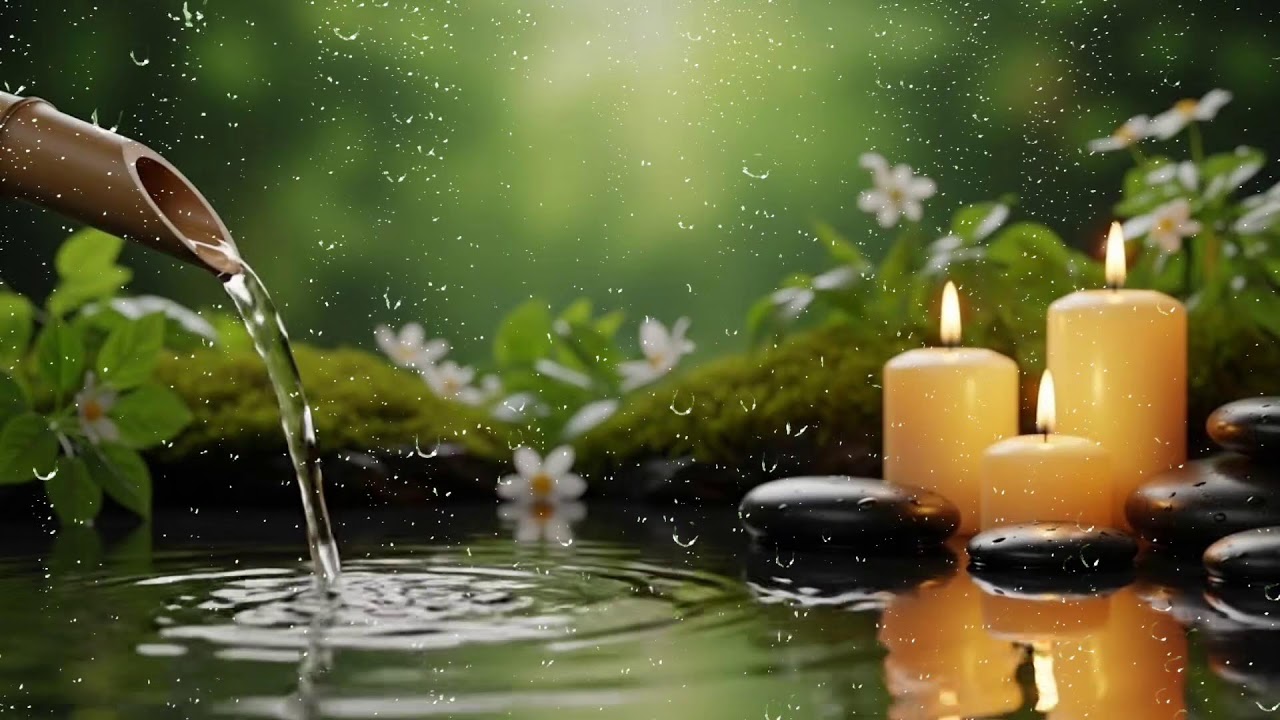 Soothing Sleep Music for Deep Calm 🌿 Stress Relief with Bamboo Water Sounds, Focus & Study