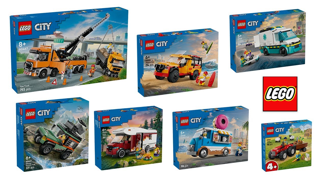 ALL LEGO City Great Vehicles 2025 Compilation / Collection - unbox and speed building